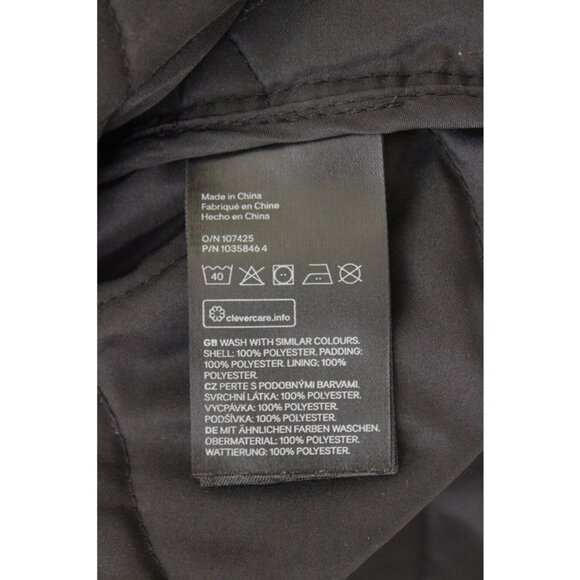 H&M Oversized Quilted Jacket in Black (3XL) Boxy Fit Lightweight Outerwear - Picture 6 of 10